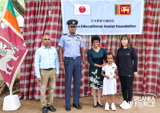 JAPAN-SRI LANKA FRIENDSHIP ASSOCIATION EXTENDS SUPPORT TO SIGIRIYA COMMUNITY IN COLLABORATION WITH SLAF STATION SIGIRIYA
